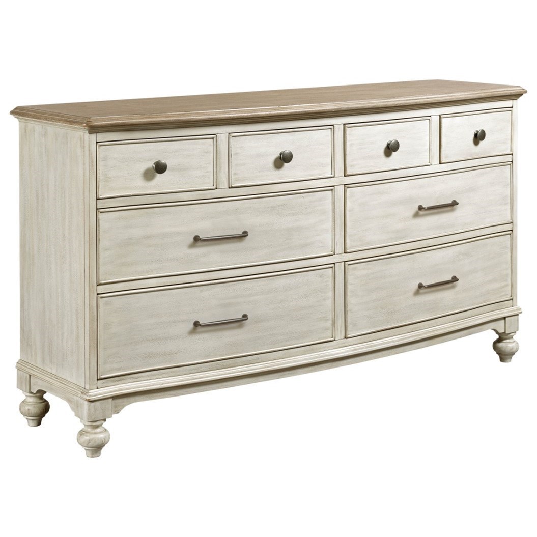 American Drew Litchfield Weymouth Eight Drawer Dresser with Removable